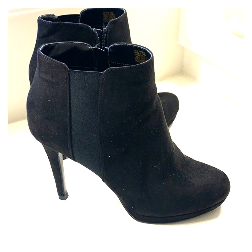 Black stiletto booties